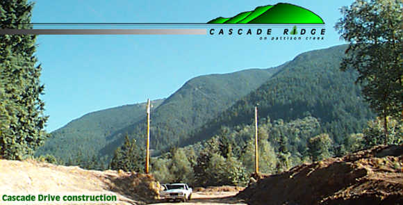 Cascade Ridge Drive under construction
